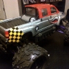 <strong class='magnific-title'>WWII FIGHTER SAVAGE HP XL</strong> This is my hpi savage hp flux xl. i have the wheel base conversion on it. it sports a set of  Pro-Line Big Joes with the Tech 5 wheels. i have rpm a arms all the way around. lastly i have the Pro-Line GMC Top Kick for the xl. It was hand painted by my brother Mark Martinez. He is a recent fine arts graduate. My brother was able to incorporate the old wwii feel by doing a series of rivets to give the impression of metal plates.